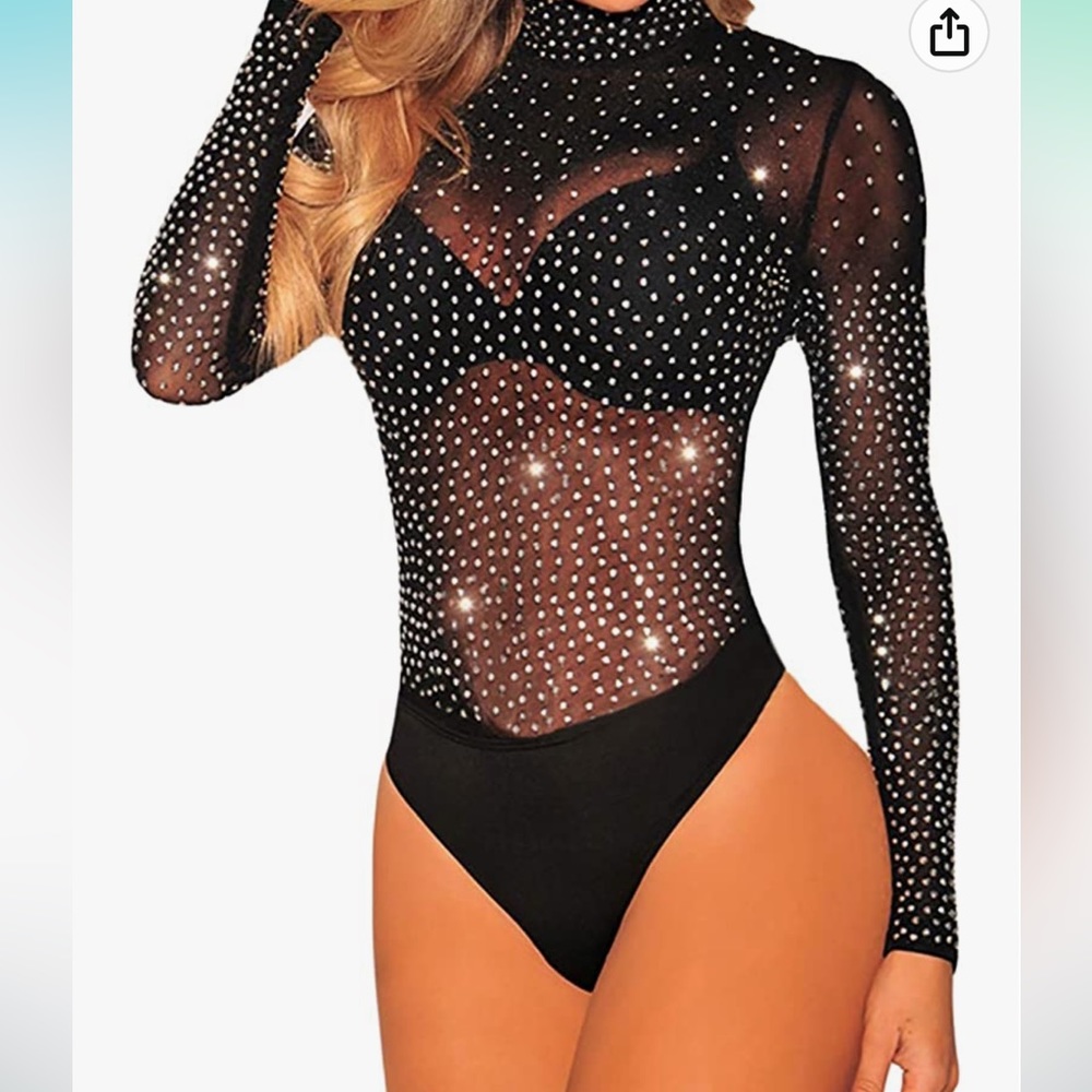 DIAMOND MESH BODYSUIT